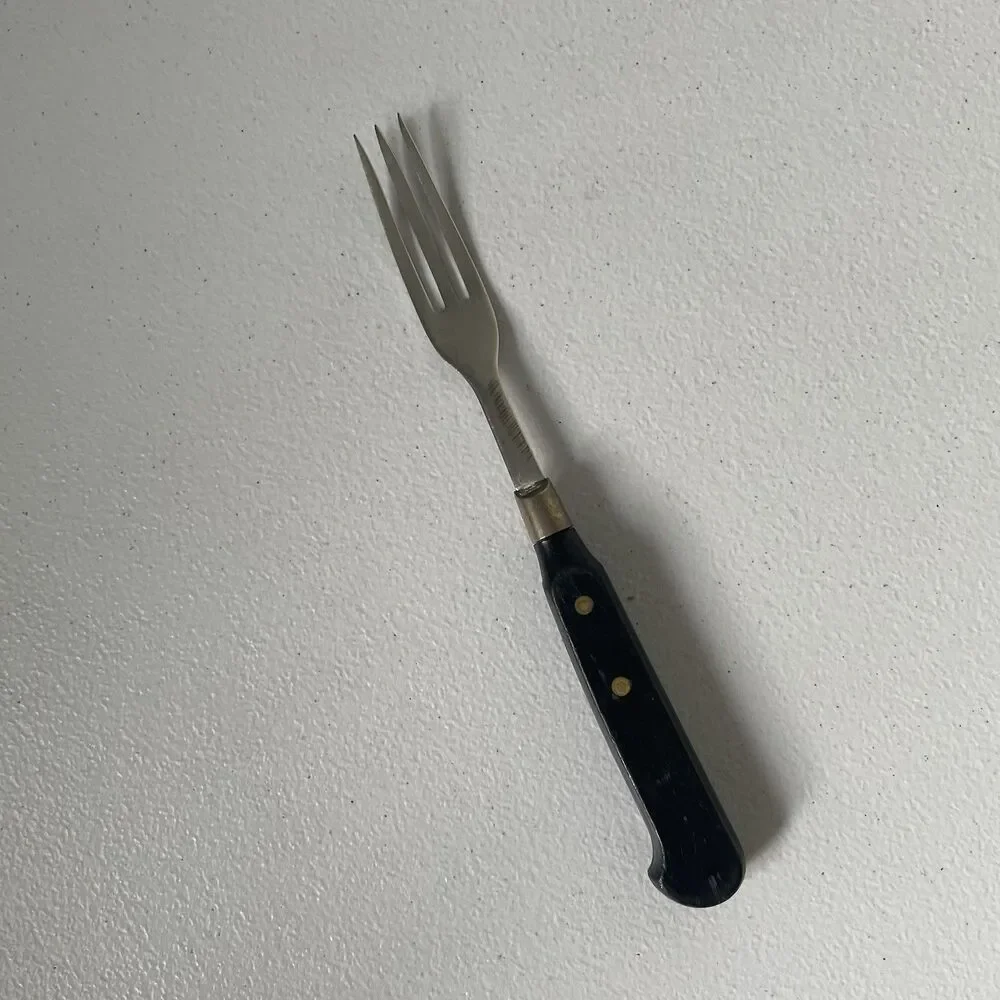 Granny's Fork by Imperial Stainless Steel Black USA Made 3 Tines 7.5' Utensil